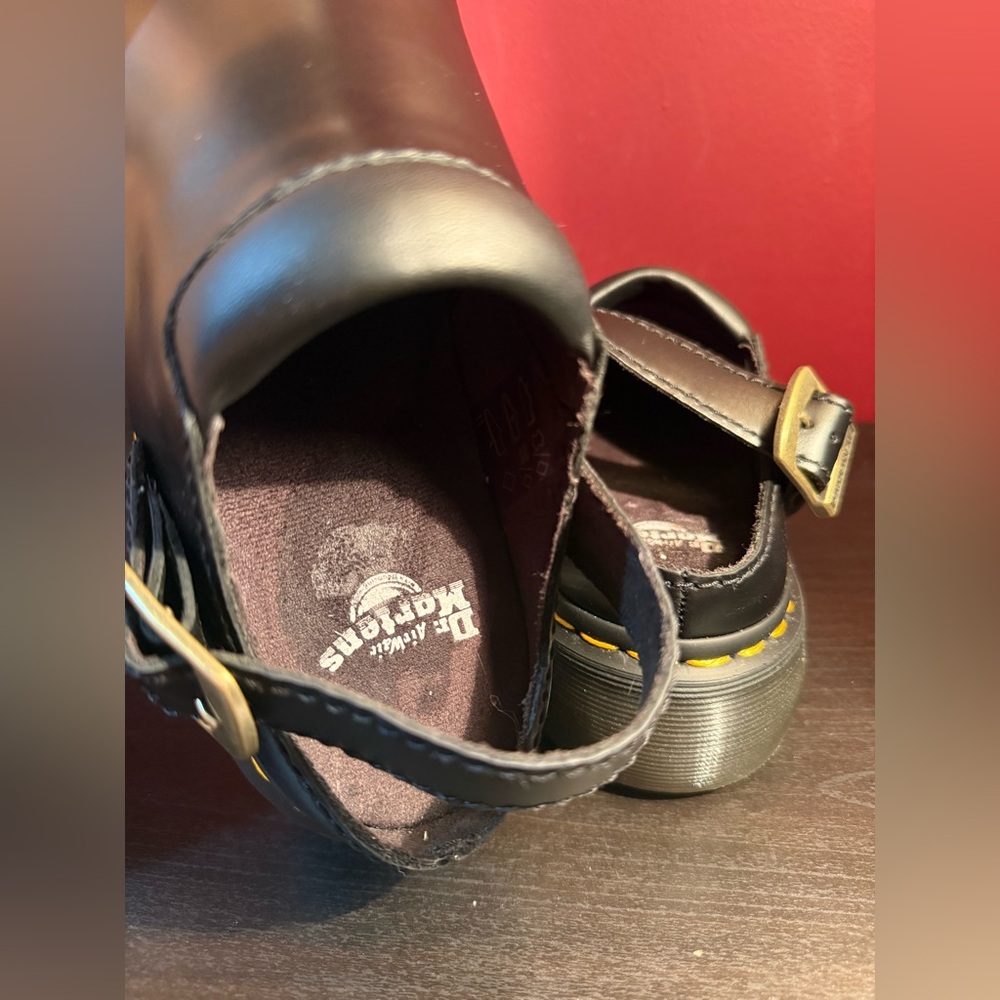 Dr. Martens Black Leather Women's “Archive Mules”, Size 5 - Picture 9 of 11